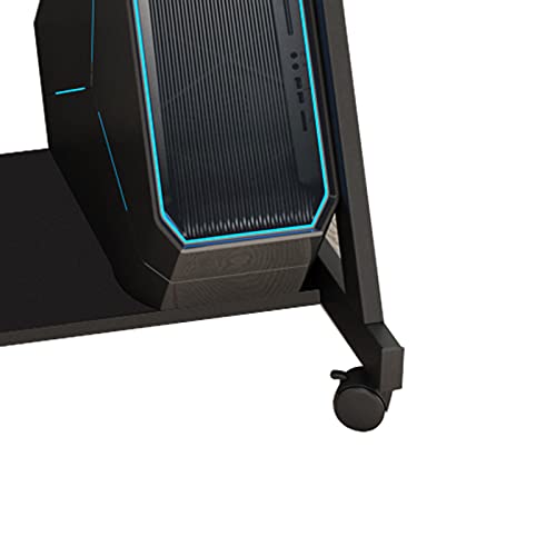 Sogesfurniture Mobile Computer Desk, Small Rolling Work Workstation For Home And Office With Printer Shelf, Keyboard Drawers,23.6 X 18.9 X 28.7 Inches,Bhus-Dx-8110-Bb(Black) #TOP7