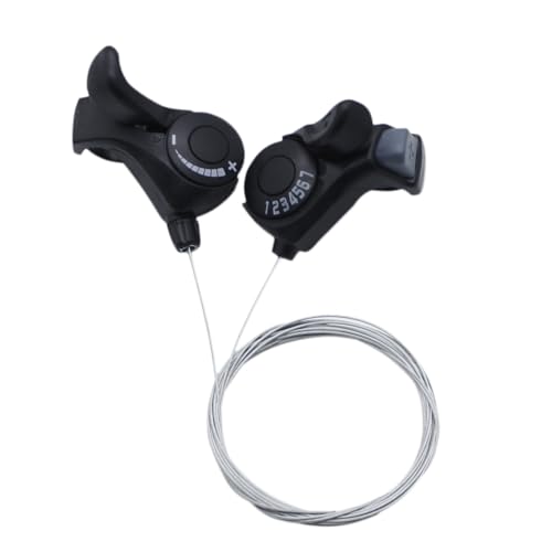 Yinprwi Bike Speed Shifter,3X7 Thumb Gear Shifters, One Pair TX-30