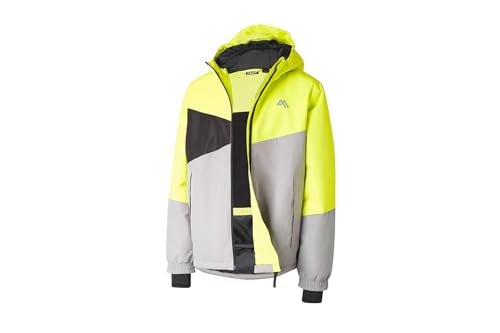 Crivit Kinder Skijacke Wasserabweisend Wind- und wasserdicht (Gelb, 134-140)