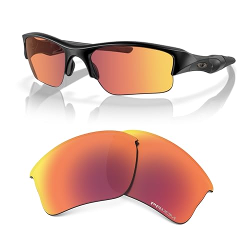 Image of Oakley Flak Jacket XLJ OO9009 Replacement Lenses for Men for Women | In Black Iridium, Prizm Daily & Prizm Golf. Polarized options available. Bonus 4-piece care kit included.
