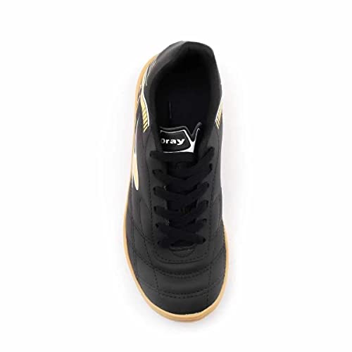 Chuteira Futsal Infantil Dray Preto+amarelo 33