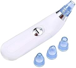 4-in-1 Blackhead Remover Vacuum | Multi-Function Pore Cleaner & Acne Extractor | Electric Facial Skin Cleaner for Blackheads, Whiteheads, Pimples & Exfoliation | Vacuum Suction Tool for Men & Women|Suction Machine (BLUE, LARGE)
