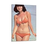 河合奈保子水着セクシー写真 ポスター壁の絵 バスルーム ベッドルーム リビング装飾 キャンバス ウォールアート プリント 油彩画 壁の絵20x30inch(50x75cm)