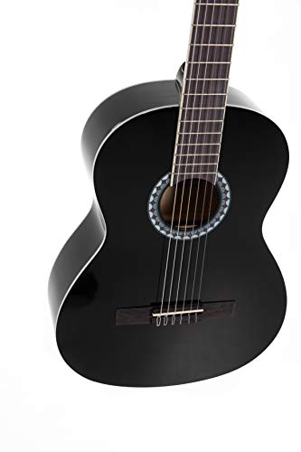 Guitare de concert 1/4 noire GEWA corps tilleul pour enfant