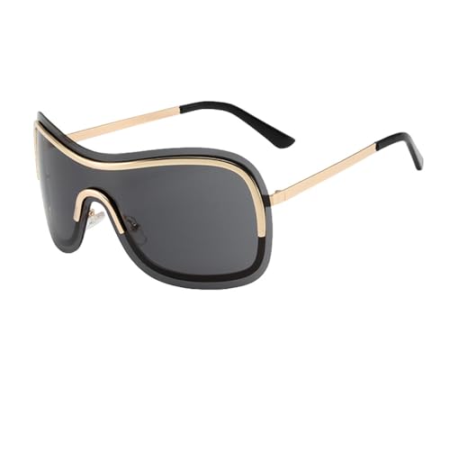 Lunettes de soleil surdimensionnées au design épuré unique
