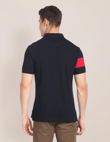 Image of U.S. Polo ASSN. Solid Slim Fit Polo T Shirts for Men - 100% Cotton, Half Sleeves Mens Tshirt