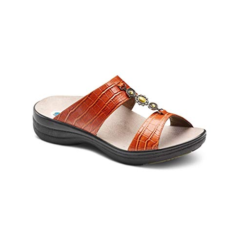 Dr. Comfort Women's Sharon Sandal: Peanut Brittle 9 Medium (A/B)