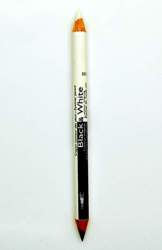 Saffron - 2in1 Black & White Eyeliner Pencil (120) - Image 3