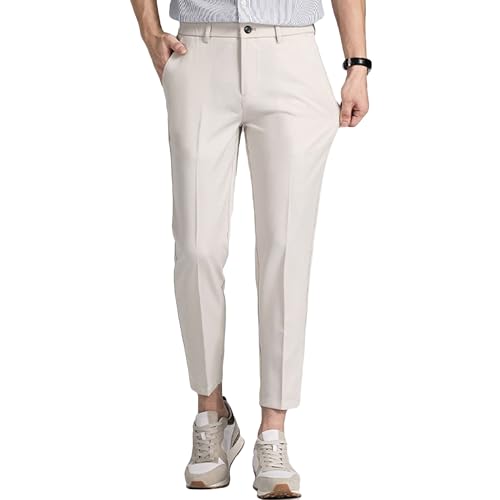 Mens Classic Fit Chino Pants Wrinkle-Resistant Flat-Front Chino Pant Big & Tall Classic-Fit Trousers