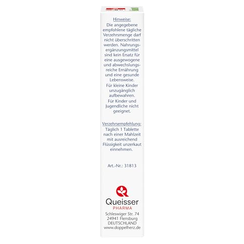 Doppelherz Folsäure 800 DEPOT - Mit Vitamin C + B-Vitamine zur Unterstützung der normalen Funktion des Immunsystems - VEGAN - 60 Mini-Tabletten