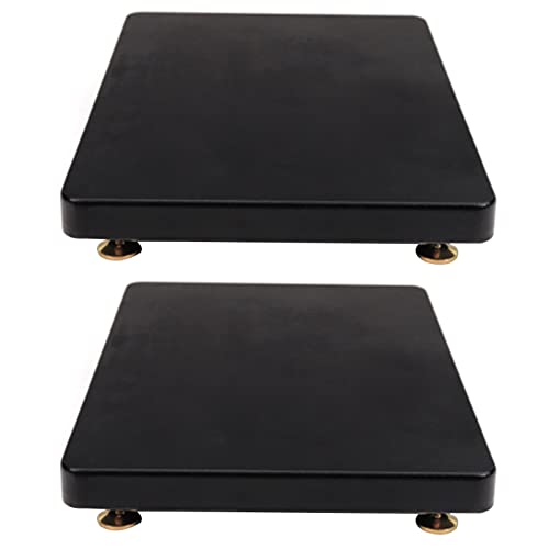 Soporte para Altavoces, Soporte de Aislamiento de subwoofer, Plataforma de pies de Aislamiento de Altavoz, Base estabilizadora Vertical, con Clavo de Cobre Fijo for Monitor de Estudio(40x40cm)