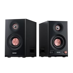 Edifier MR5 2.0 Studio Monitor Bookshelf Speakers: VGP2025 Gold Award, 110W Hi-Res Certified, 3-Way Active Design, LDAC BT6.0, Room Calibration, XLR/TRS/RCA Inputs for Home Studio & Multimedia - Black