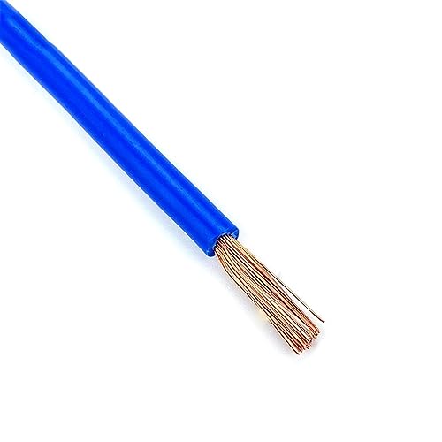 Outdoor Extension 5 Meters 18AWG Copper Cables 240V 110v Wires Electrical Wire 20 to 10AWG Electric Cable 20AWG 16AWG 14AWG 12AWG 10AWG Solar sheathed(Blue,20 AWG - 0.5mm2)