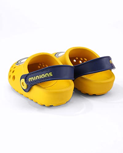 Grendene Kids Minions Banana Wave Sandália, Unissex - Bebê, Amarelo/Azul, 22