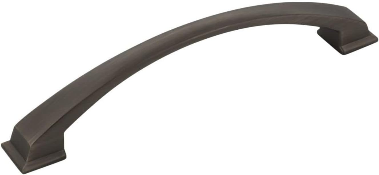Jeffrey Alexander 944-160 Roman 6-5/16" Center to Center Arch Bow Contemporary Cabinet Handle/Drawer Pull - Brushed Pewter