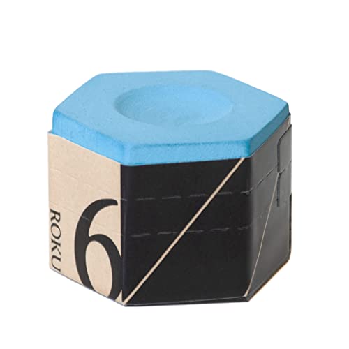 KAMUI ROKU Pool cue Billiard Chalk - Blue - with Chalk Holder