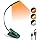 Glocusent Lightweight Rechargeable 10 LED Amber Book Light for Reading in Bed, Clip-on EyeCare Warm Reading Light up to 80Hrs, 3 Brightness Dimmable X 3 Color Modes, Perfect for Readers & Kids