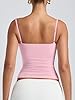 PINKMSTYLE Women's Basic Double Lined Scoop Neck T... #5