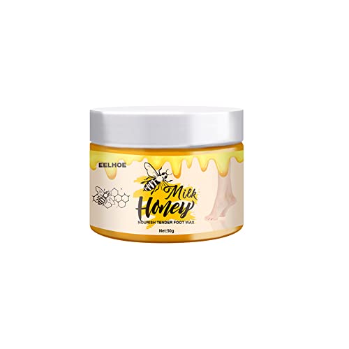 Cire riche pour les pieds et les ongles,Miel Riche Nutritif Crème réparatrice talons secs Pour Tous Types de Peau Même les Plus Sensibles pour Pieds Très Sècs,Eliminer les Peaux Mortes 50g Cover
