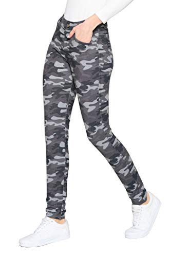 Image of YELETE Women's Basic Five Pocket Stretch Jegging Tights Pants