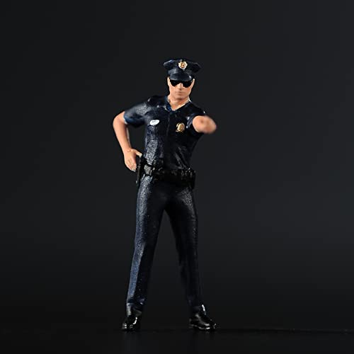 Figurine Police américaine 1/43 pour diorama et collection de miniatures AMITD