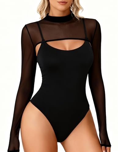 Body sexy col roulé manches longues Avidlove pour sublimer vos formes avec confiance