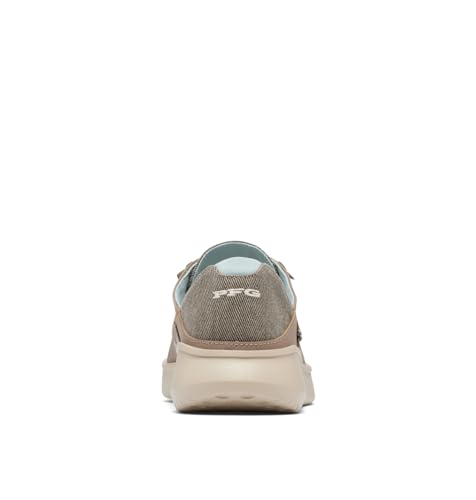 Columbia Sapato náutico masculino Boatside Relaxado PFG, Areia molhada/azul esmagado, 14
