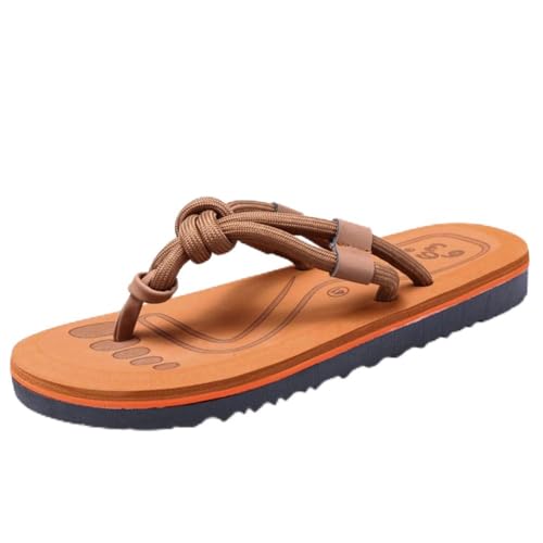 Premium Comfort Fashion Cord Knot Design Outdoor Sandals Sildes Summer Slippers For Men Yoga Mat Flip Flops Indoor Footwear