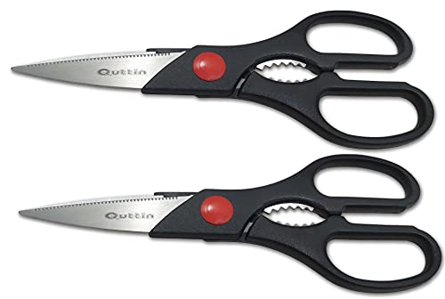 Quttin Set 2 Tijeras Cocina Black 20 cm.