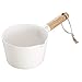 Housoutil Poche D' en Plastique avec Manche en Bois De Bain Louche Louche D' Shampooing Louche Tasse Ménage Accessoires pour' De Cuisine Salle De Bains