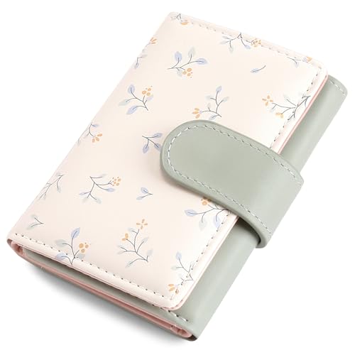 Image of RNIEGA Small Wallets for Women Trifold Vegan Leather Wallet RFID Blocking Card Holders with ID Window