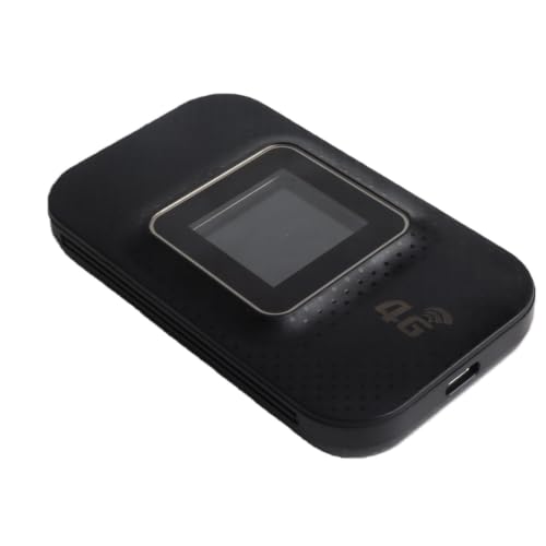 Image of Dpofirs 4G Portable WiFi Hotspot Router with 1.44in Color Screen, 3650mAh Battery, Micro SIM Card Slot for Travel, Laptop, & Mobile Device Internet (Black)