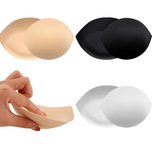 Image of BeaGirl Bra Pad Inserts Breathable Breast Enhancers Inserts for Women Bikini Sports Bra 3 pairs