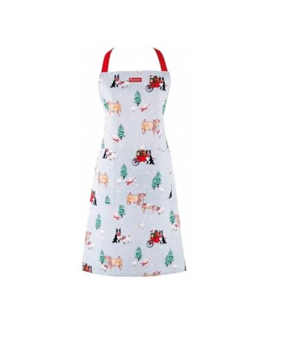 Cooksmart Christmas On The Farm Cotton Apron for Women and Men