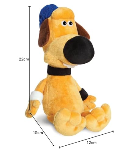 Aurora World Aurora, 61421, Hund Bitzer, Shaun das Schaf, Plüschfigur, Braun