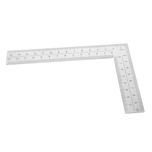 HYTROVE 90度木工用直角定規 ステンレス鋼製 字型ルーラー 角測定工具 高さ 多用途フレーミングツール 大工 エンジニア用