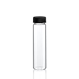 4 Dram CLEAR Glass Vial with Screw Cap - Pack of 144 (4 Dram, Clear, 144)