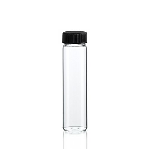 4 Dram Clear Glass Vial with Screw Cap - Pack of 144 (4 Dram, Clear, 144)