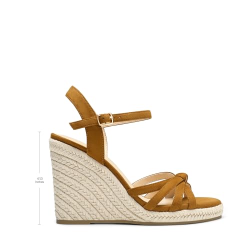 DREAM PAIRS Wedge Sandals for Women Dressy Summer, Platform Espadrille Strappy Casual Braided Heels Comfortable with Open Toe and Ankle Strap2