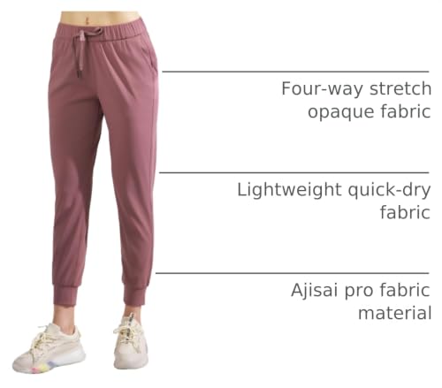 Image of AJISAI Women's Joggers Pants Drawstring Running Sweatpants with Pockets Lounge Wear
