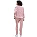 Navisting Women's Velour Tracksuit Zip-Up Jacket and Jogger Pants with Pockets Sweatsuit Loungewear Set 2 Piece Loose Fit Pink L