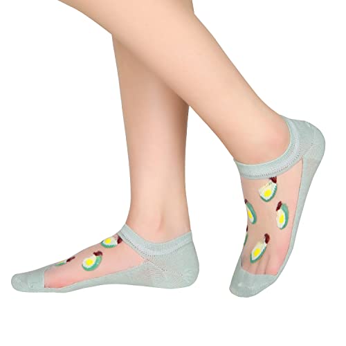 Image of Benefeet Sox Sheer No Show Socks Women Girls Cute Thin Mesh Low Cut Liner Socks for Loafers Boat Shoes