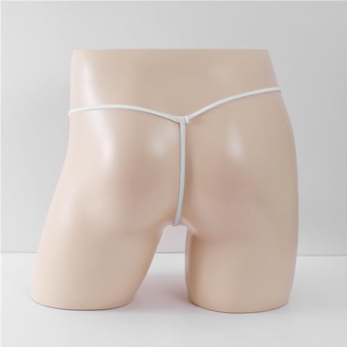 COMLIFE Men's Translucent Mesh T-back Thongs in Front Elephant Nose Low Waisted Thong Underpanties3