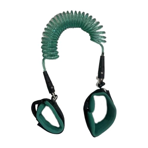 mophrati 調節可能な紛失防止ストラップ赤ちゃんの安全のための統合成形 PU 子供用滑り止めと紛失防止リストバンド, 360度ブラック, 2m