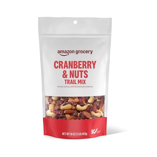 Amazon Brand - Happy Belly Cranberry & Nuts Trail Mix, 16 Ounce