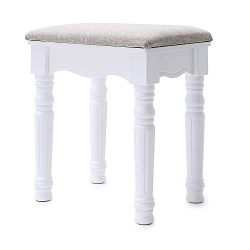 IWELL Vanity Stool, Makeup Bench Dressing Stool, Padded Cushioned Chair, Piano Seat, Capacity
