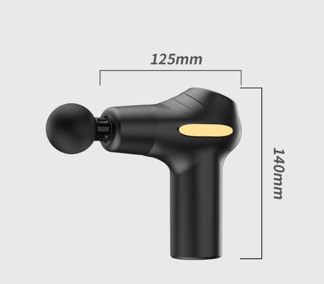 Masajeadores Pistola de masaje masajeador de tejido profundo, masajeador de percusión de 32 velocidades con pantalla LCD, pistola de masaje muscular de mano con 4 cabezales de masaje for la relajación