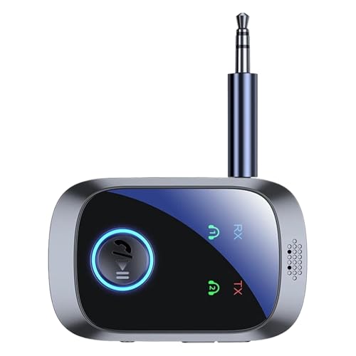 Wireless Audio, Transmitter Receiver, HiFi Stereo Adapter, 3.8x1.6x5.9cm with Mic, Stream HD Sound...