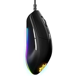 SteelSeries Rival 3 Gaming Mouse - 8,500 CPI TrueMove Core Optical Sensor - 6 Programmable Buttons - Split Trigger Buttons - Brilliant Prism RGB Lighting, Ergonomic, Black
