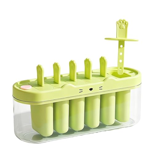 Molde para helado, molde antifugas, molde de silicona para yogur, pudín de fruta, molde de hielo con diseño de liberación fácil, bandeja de postre reutilizable para el hogar, cocina, dorm, aperitivo